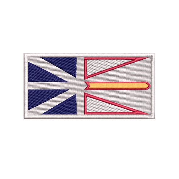 Newfoundland Flag Patch – Embroidered Canadian Province With VELCRO® Brand Fastener