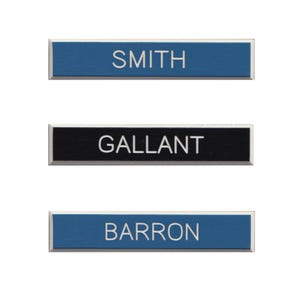 Engraved plastic nametag | Military DEU Nametag | 6.3 cm x 1.2 cm with double pin backing