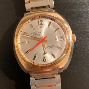Men&#39;s 1970&#39;s Gold Plated CAUNY Watch