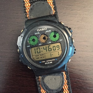 Vintage Casio Tri Graph TGW-10 Model 827