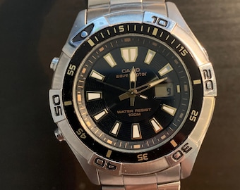 Vintage Casio Atomic Wave Ceptor Alarm 4756 WVQ 142A - Etsy