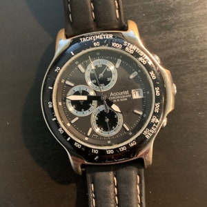 Vintage Accurist Men&#39;s Quartz Chronograph Watch