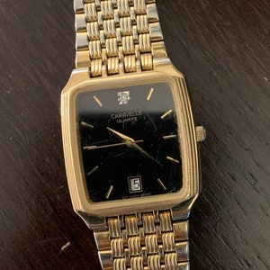 Men's Vintage Diamond Caravelle/Bulova Tank Watch