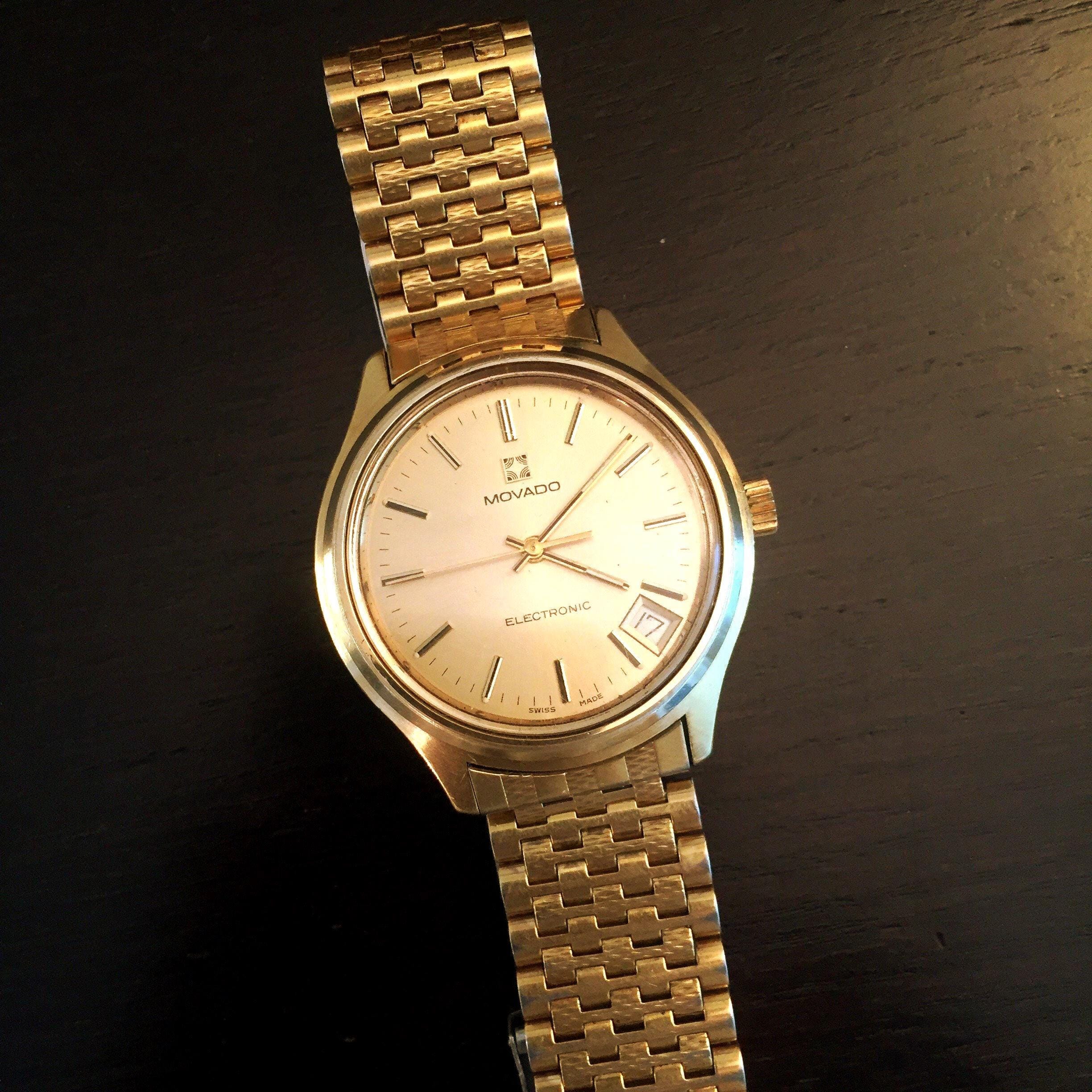 アンティーク 1970s Zenith Movado Tuning Fork ESA 9162 Mens Watch - Etsy