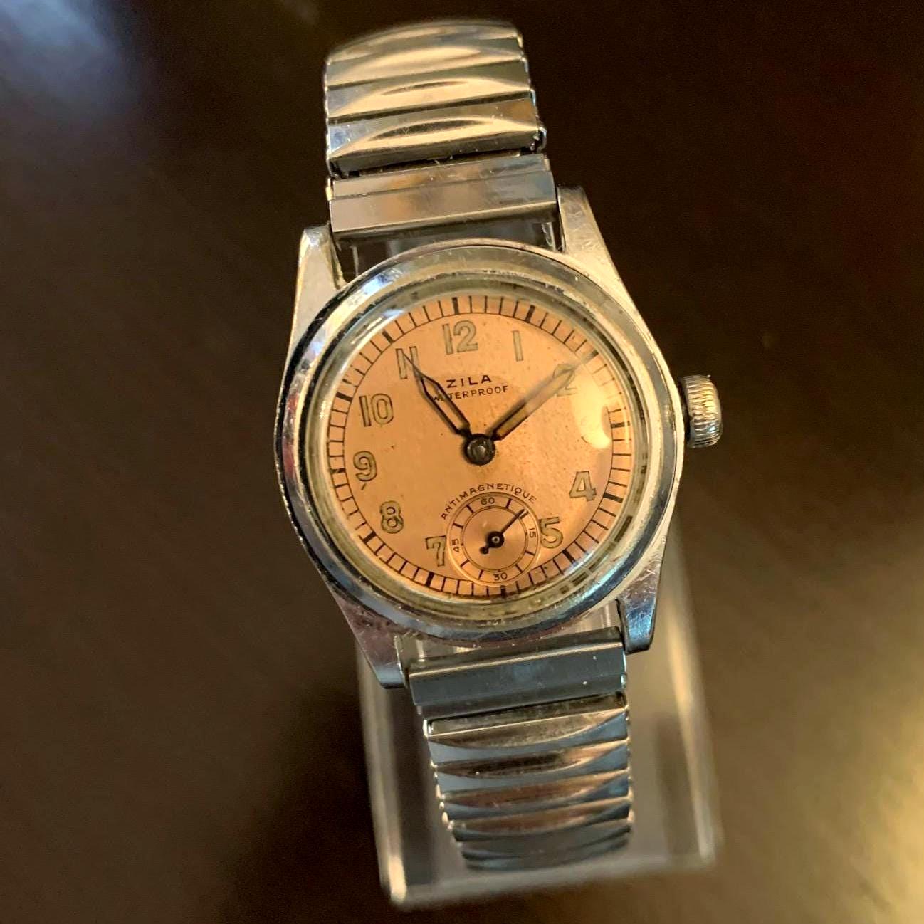 Vintage 1940's Zila Mechanical Antimagnetic Swiss Watch - Etsy