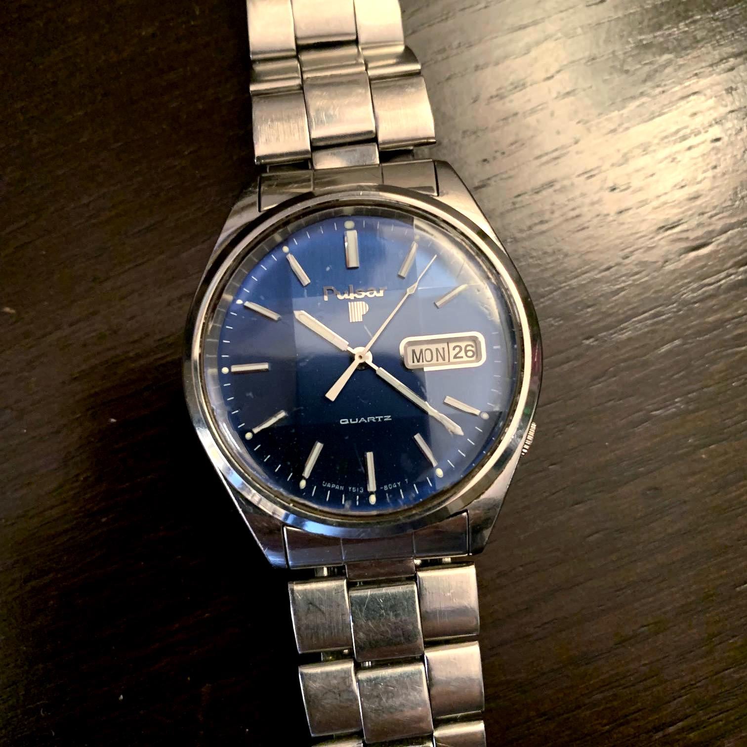 1980s Pulsar by Seiko Y513-8039 Vintage Men's Watch - Etsy