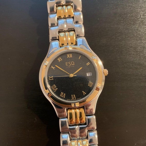 ESQ by Movado two tone wrist watch ESQ By Movado Swiss Made Watch Two Tone Date Indicator  main image 3