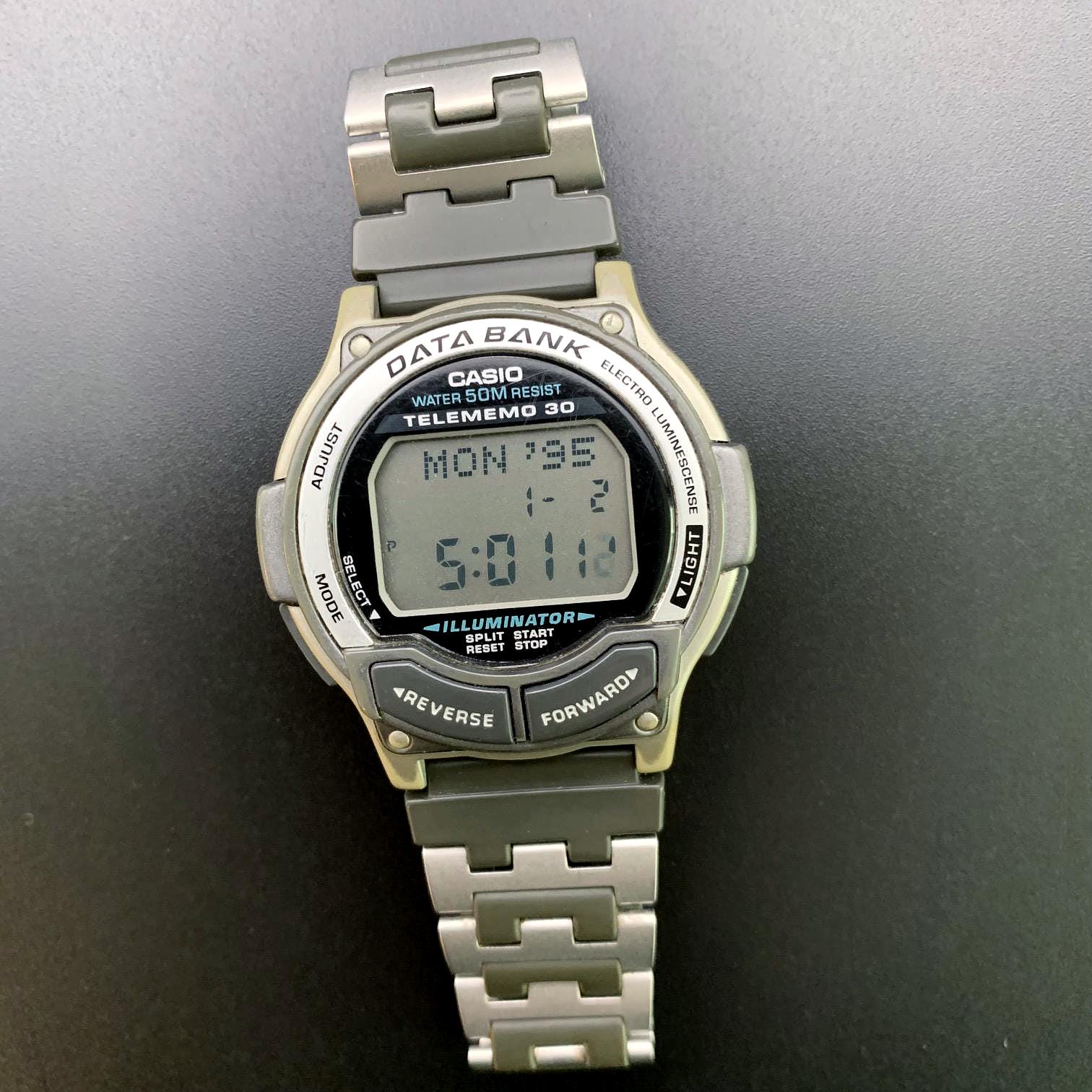 Men's 1990s Casio Telememo 30 Data Bank Watch - Etsy