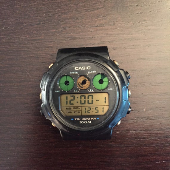 Vintage Casio Tri Graph TGW-10 Model 827 - Etsy
