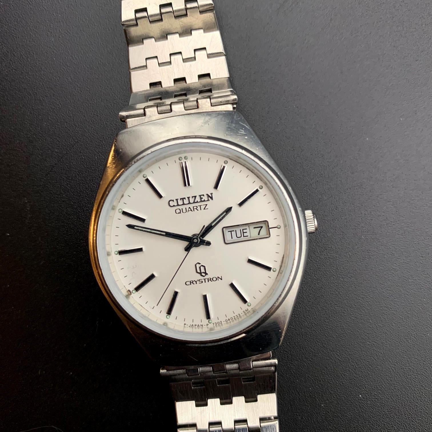 Rare Men's 1979 Citizen Crystron CQ Stainless Steel Watch - Etsy