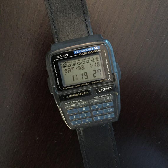 Vintage Casio Digital Telememo 50 DBC 63 Watch - Etsy