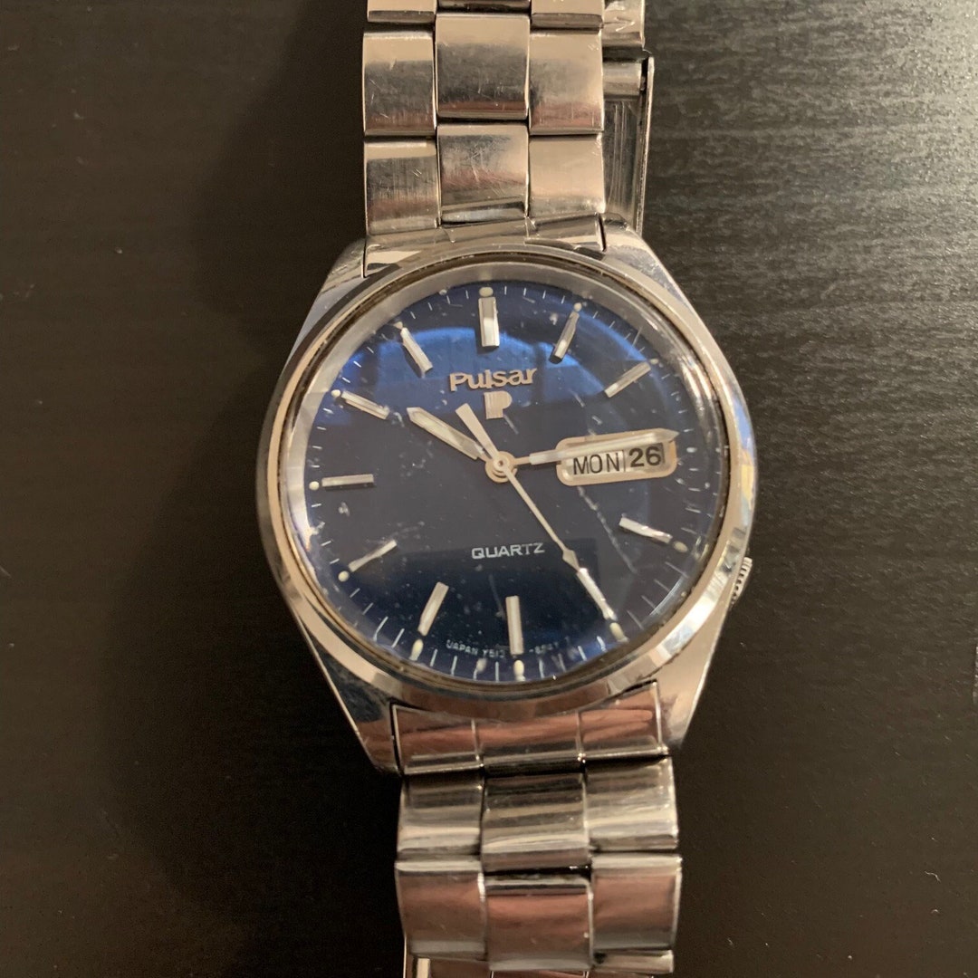 Vintage 1985 Pulsar by Seiko Y513-8039 Men's Watch - Etsy