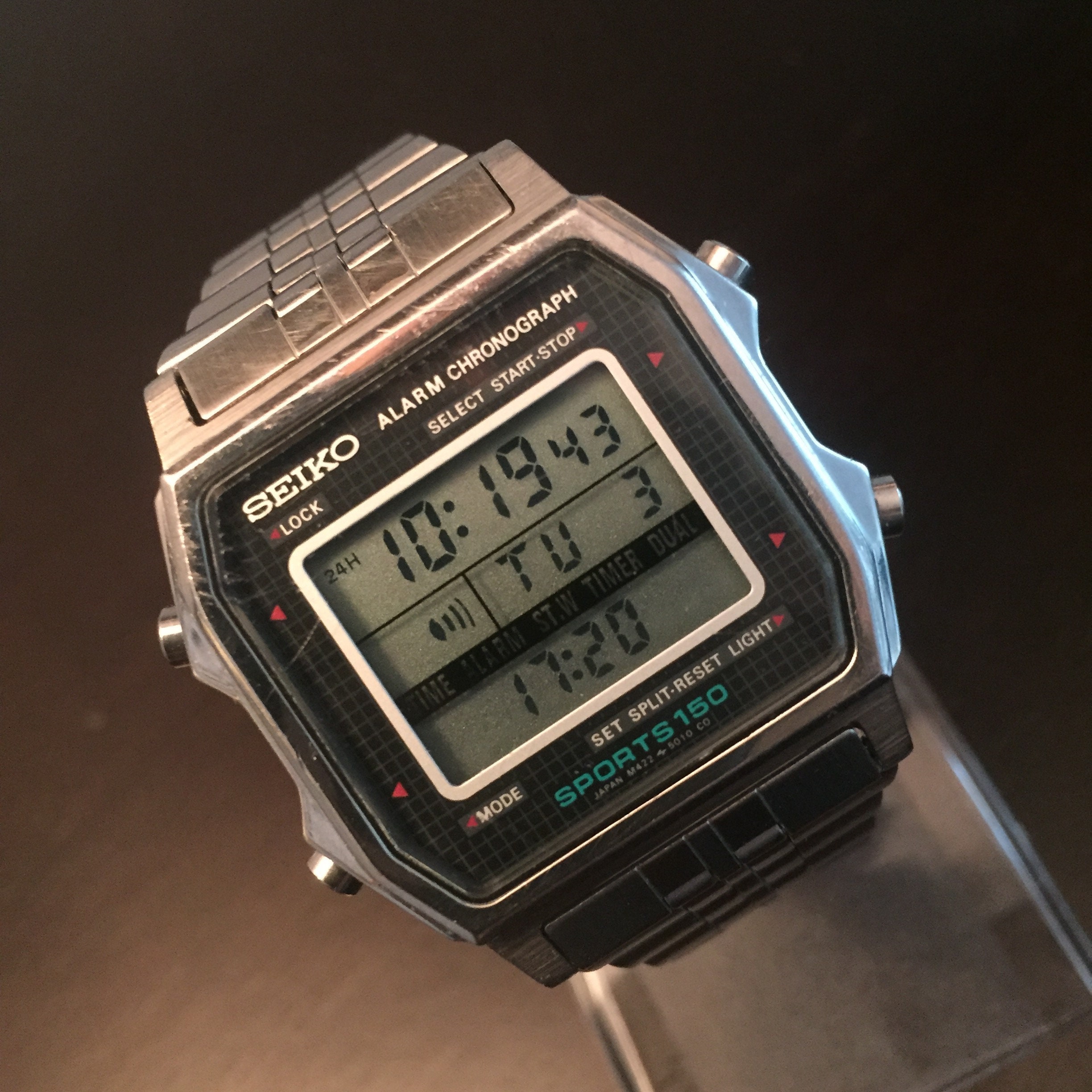 Vintage Seiko Sports 150 Alarm 1984 -