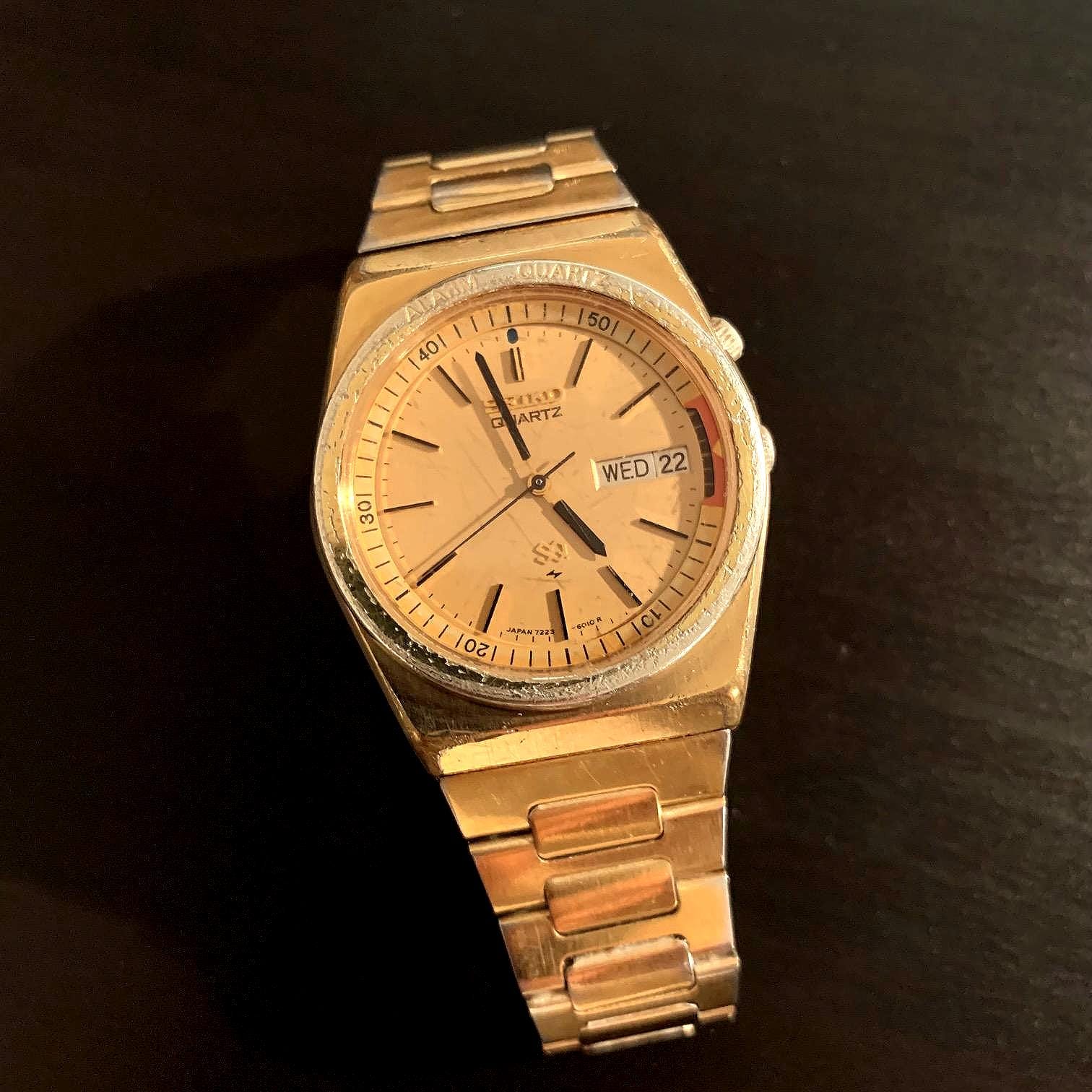 Men's 1980's Seiko SQ Alarm Watch - Etsy
