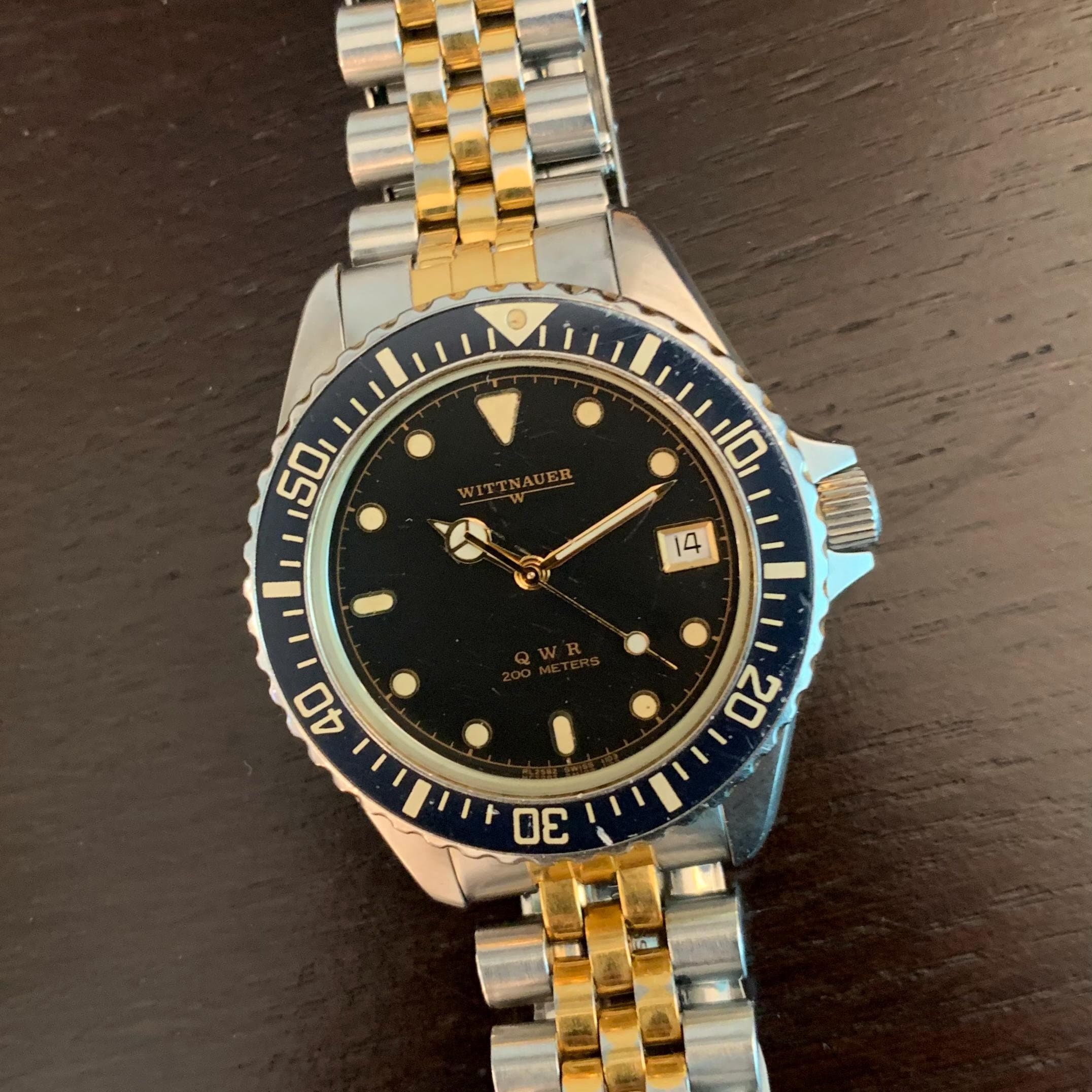 Vtg Wittnauer Two-Tone Diver Watch s-l1200.jpg main image 4