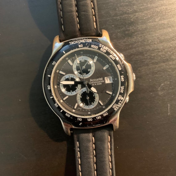 Vintage Accurist Men's Quartz Chronograph Watch