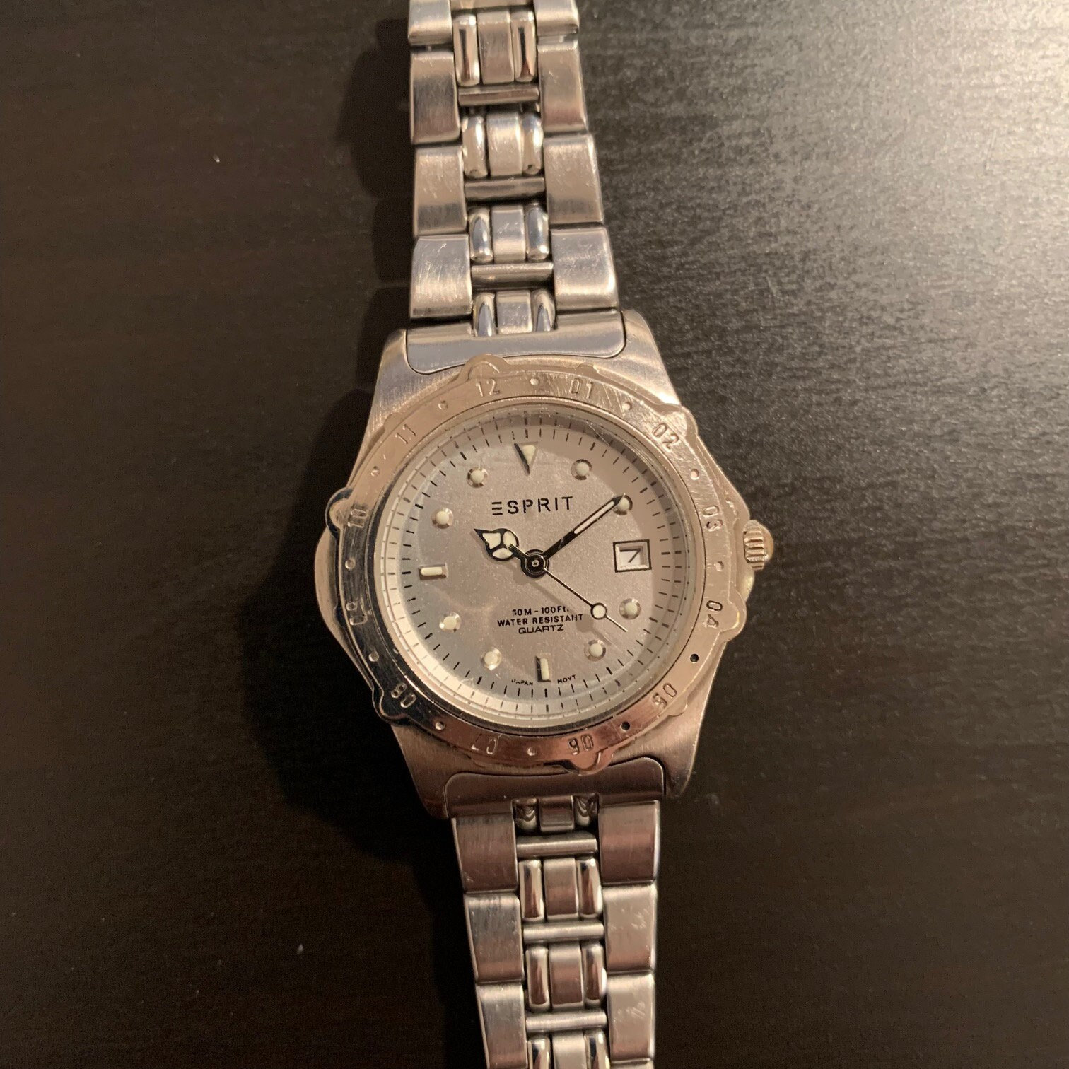 Montre Bracelet Quartz Esprit 0928 Vintage - Occasion - Fonctionne - Unisexe