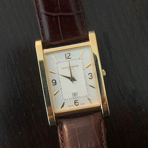 Men's 18k GP Saint Honore Tank Watch