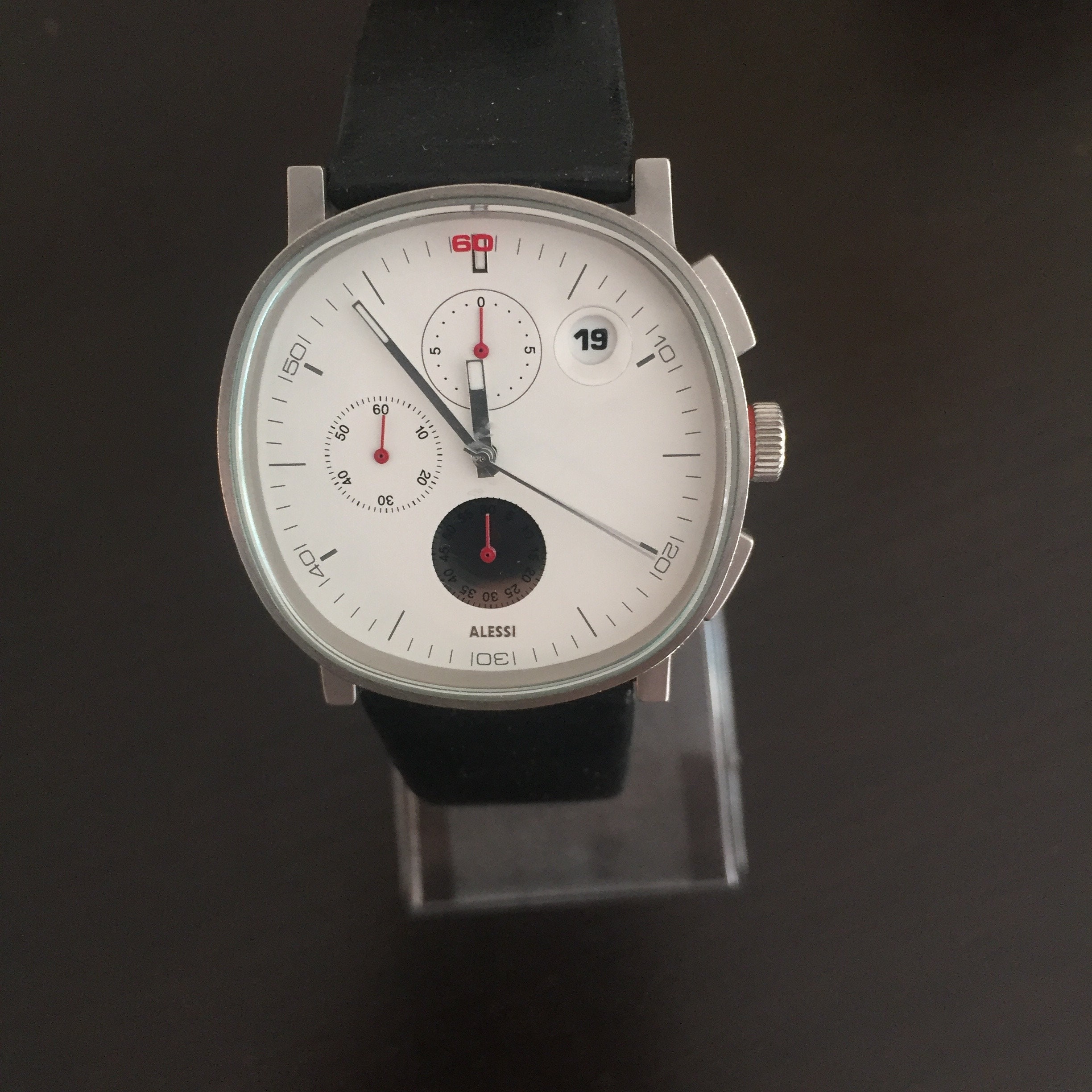 Alessi Men's AL5019 Tic Chronograph in Stainless Steel Mat