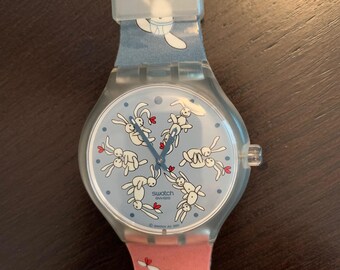 Rare Swatch Bunny Sutra Watch – Limited Edition - Etsy