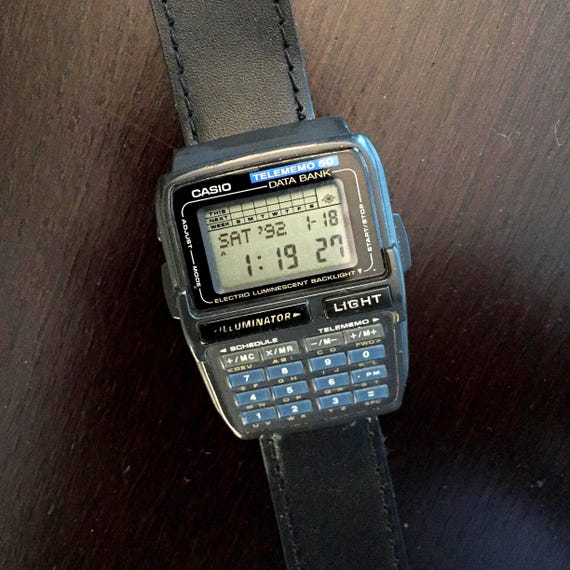 Vintage Casio Digital Telememo 50 DBC 63 Watch - Etsy