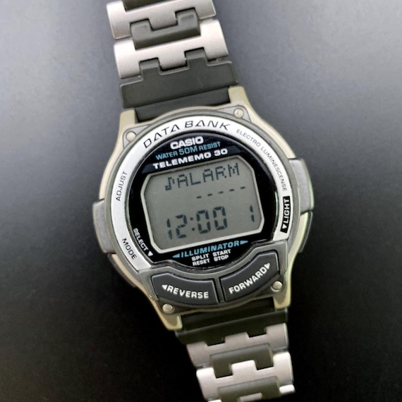 Men's 1990s Casio Telememo 30 Data Bank Watch - Etsy