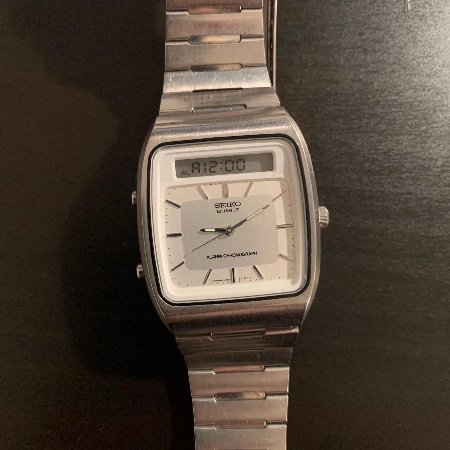 Men's Vintage Seiko Ana-digi Alarm Chronograph - Etsy