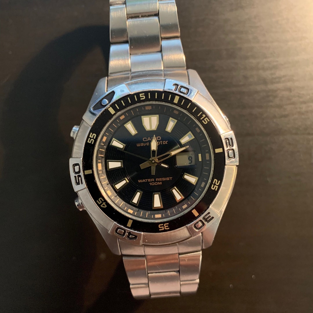 Vintage Casio Atomic Wave Ceptor Alarm 4756 WVQ 142A - Etsy