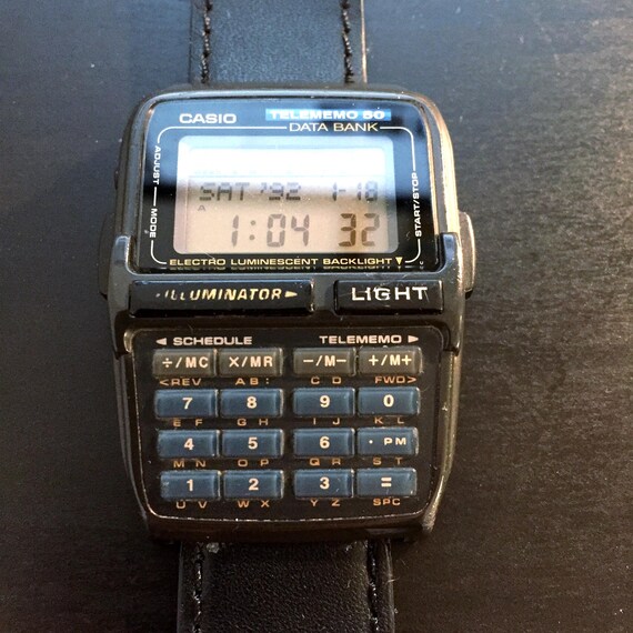 Vintage Casio Digital Telememo 50 DBC 63 Watch - Etsy