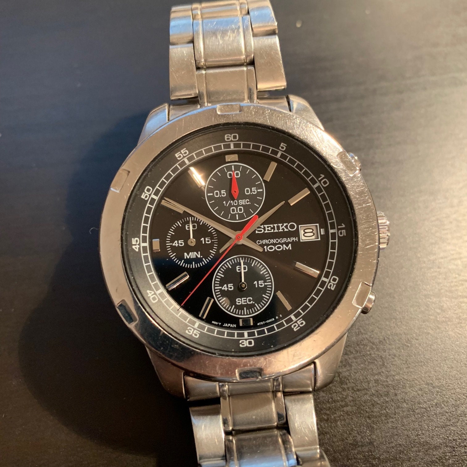 Seiko chronograph 100m 4t57 hotsell