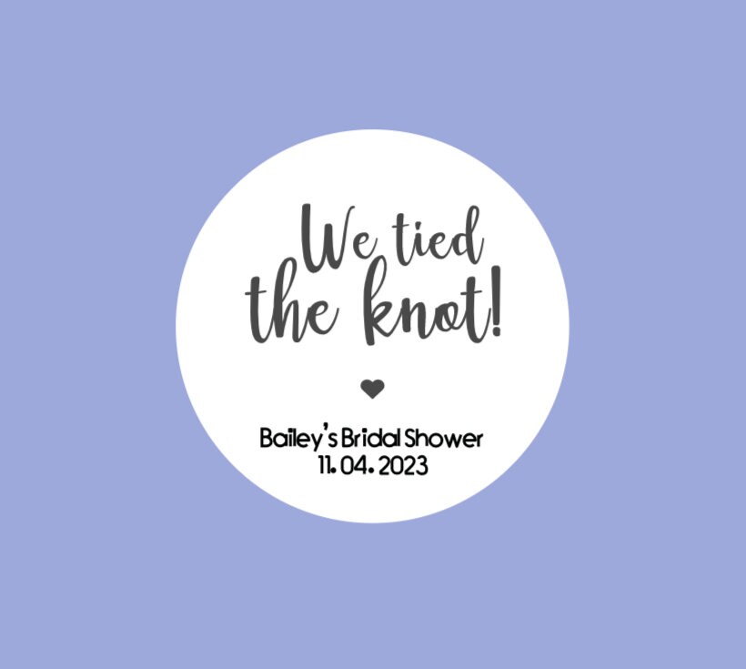 12 PC Pretzel Bag Wedding Favors, We Tied the Knot, Gifts for Guests