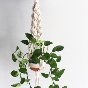 Macrame Pattern Plant Hanger Izzy | DIY Pot Holder Learn How To Knot Guide Do it Yourself Instant PDF Printable Download Urban Jungle Design