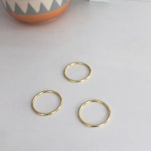 Macrame Ring 1.5" | Real Brass Gold Plant Hanger Dreamcatcher Small Ring | Macrame Craft Supplies | Toronto Canada Urban Jungle Design