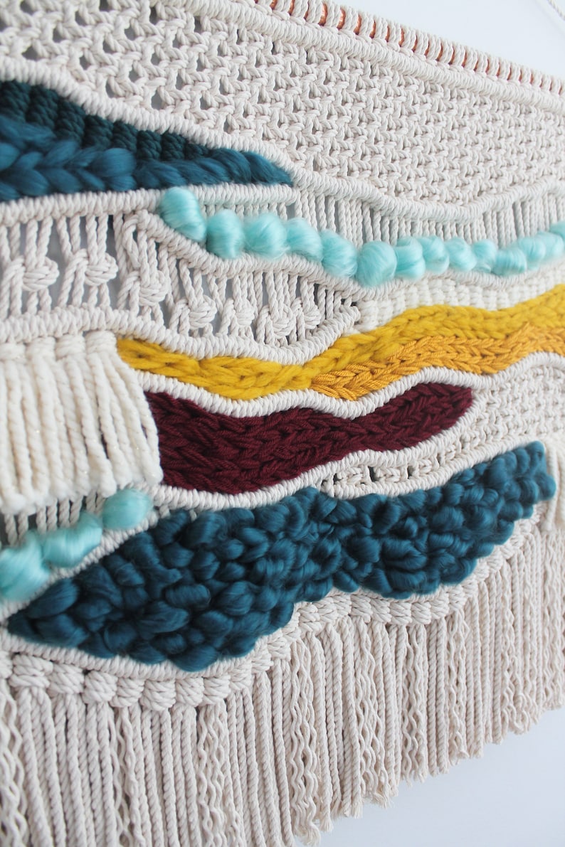 Macrame Woven Wall Hanging Large Landscape Macraweave Etsy Australia
