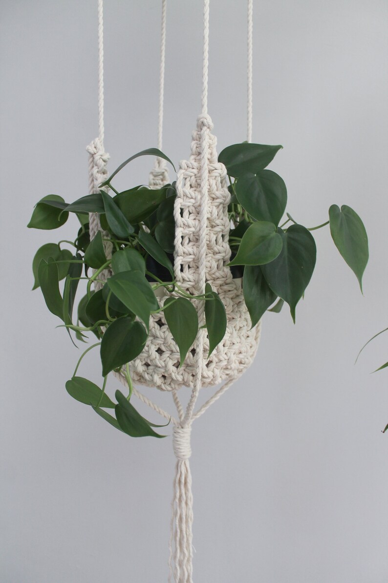 Gypsy Macrame Hanging Baskets Plant Hanger Pot Holder Etsy UK