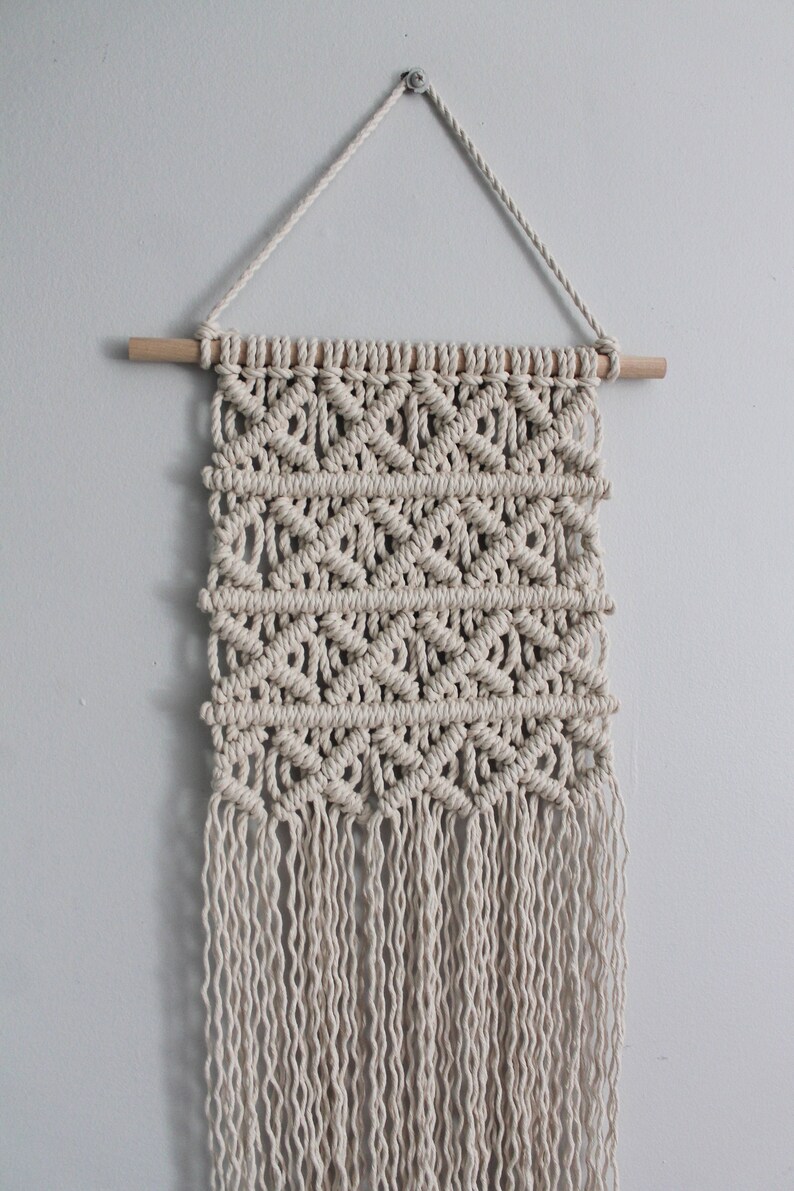 Macrame Pattern Wall Hanging Elle Geometric DIY Learn How to Etsy