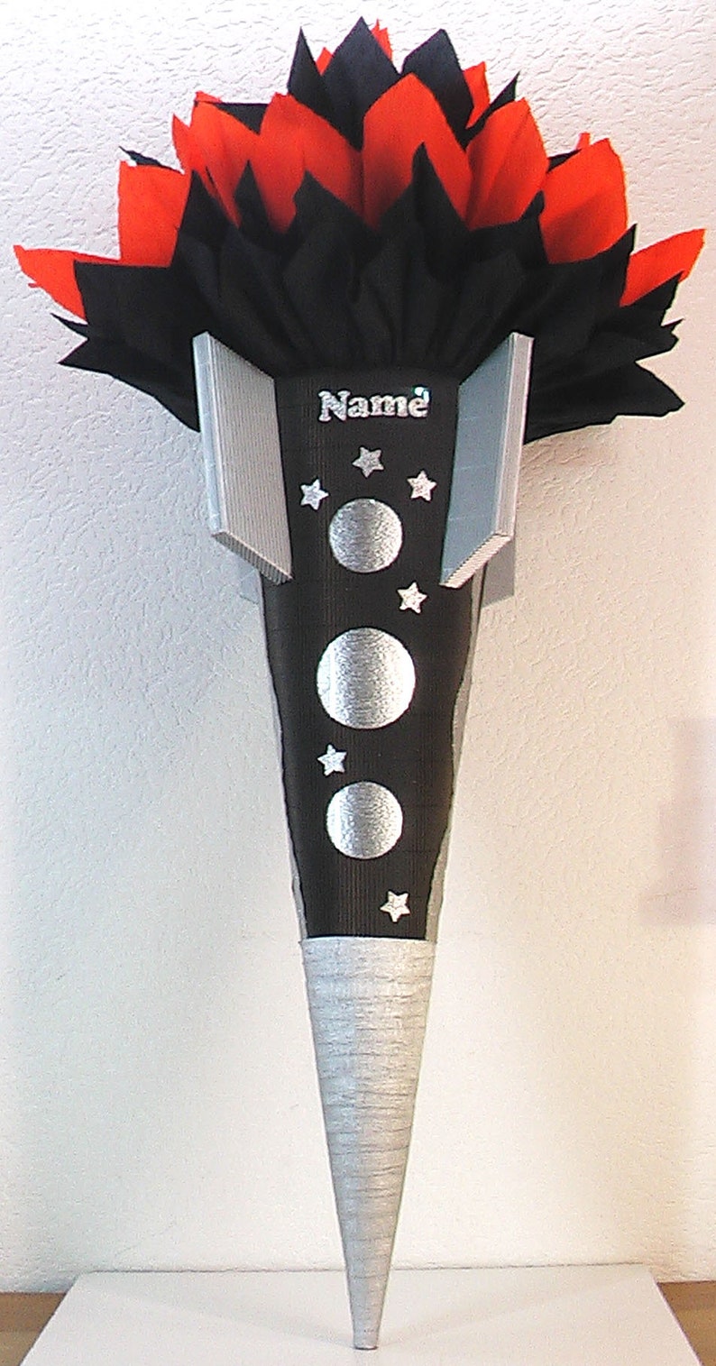 Schultüte Zuckertüte RAKETE 9 MODELLE zur AUSWAHL für Jungs | Etsy