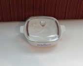 vintage corning ware blue cornflower casserole dish