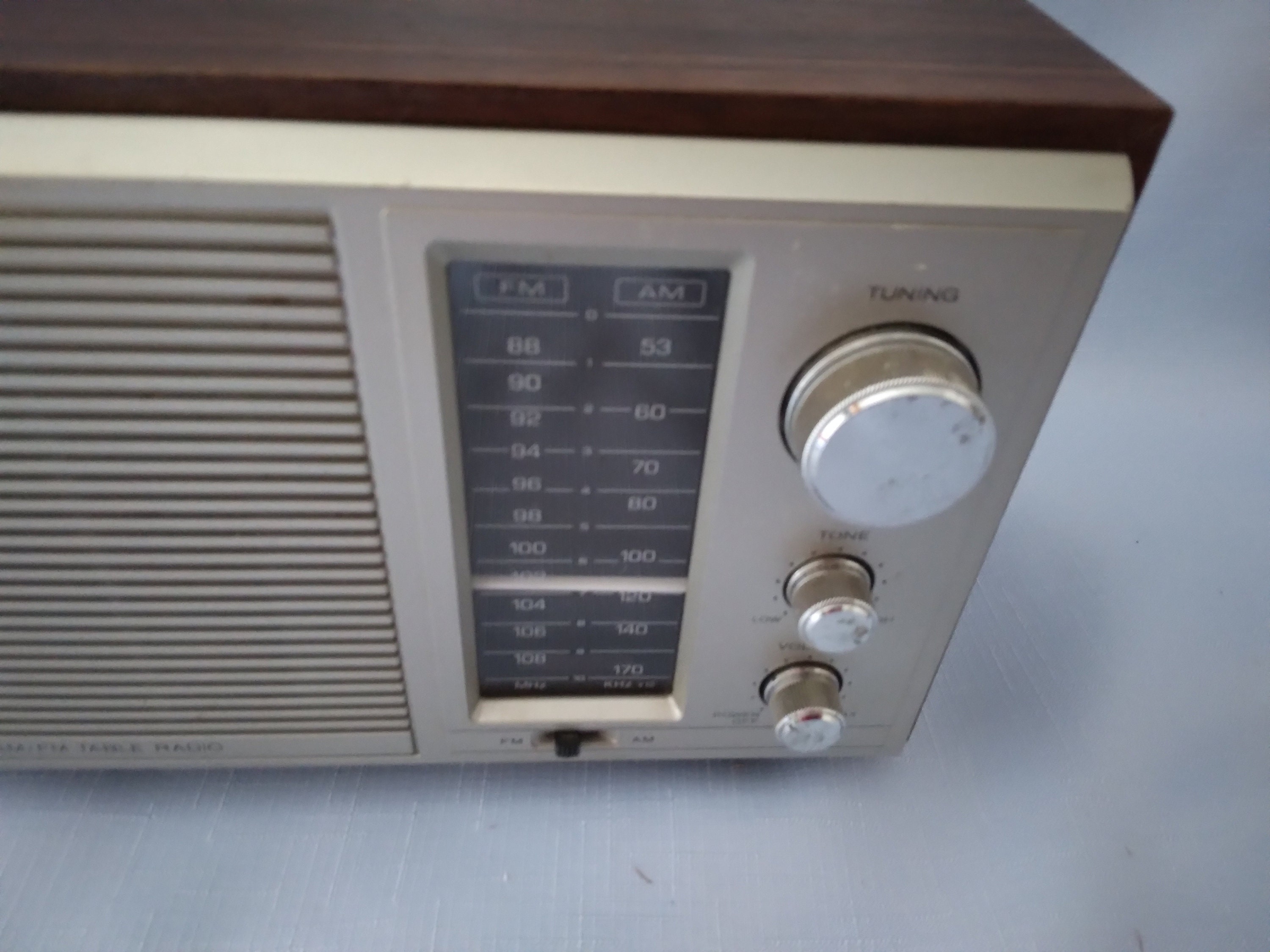 Vintage Realistic Brand Am/fm Table Radio Works Great. Wood Grain - Etsy