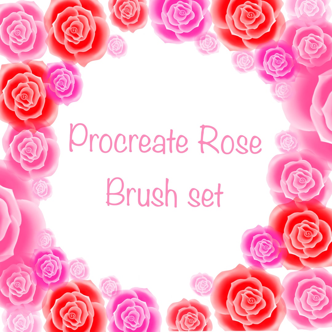 Procreate Digital ROSES Brush Set - Etsy