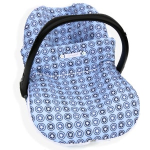 Cover for portable carseat, with zipped-on blanket