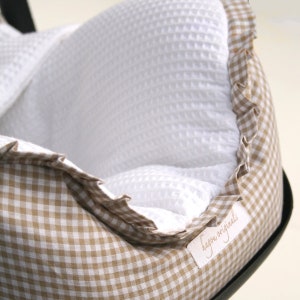 Cover for portable carseat, with zipped-on blanket image 2