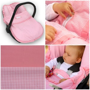 Cover for portable carseat, with zipped-on blanket image 4