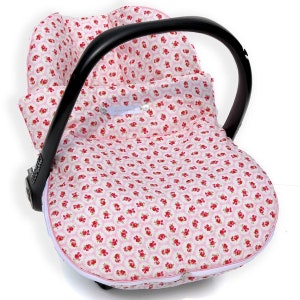 Cover for portable carseat, with zipped-on blanket