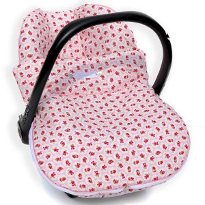 Cover for portable carseat, with zipped-on blanket image 1