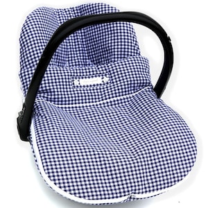 Cover for portable carseat, with zipped-on blanket image 1