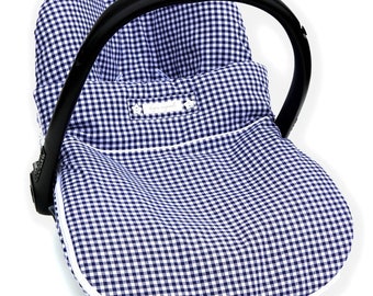 Cover for maxi cosi baby car seat & zipped-on blanket