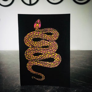 Snake Charmer- greeting card