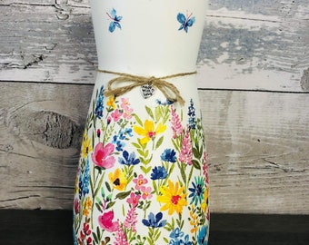 Wildflower Vase. Tall and Short dumpy vase