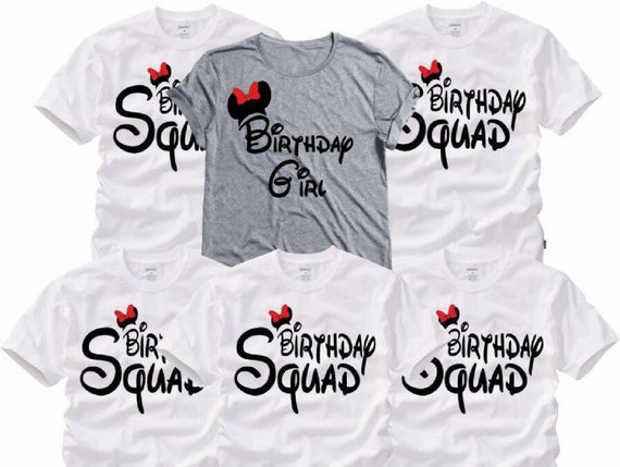 birthday squad disney shirts